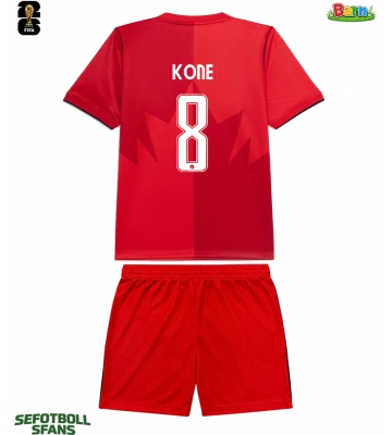 Kanada Ismael Kone #8 Hemmaställ Barn VM 2026 Kortärmad (+ Korta byxor)